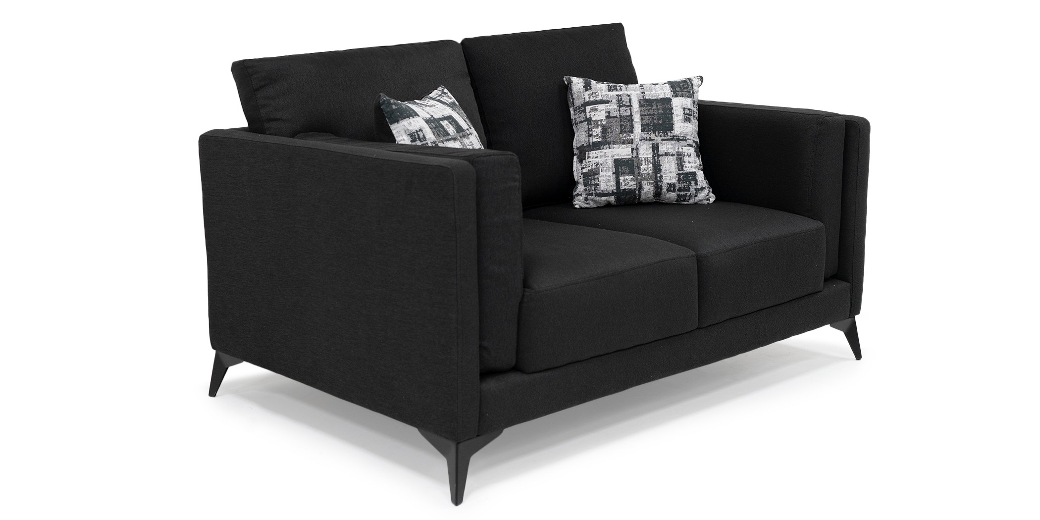 Burbank Sofa 3+2+1 Black Fabric