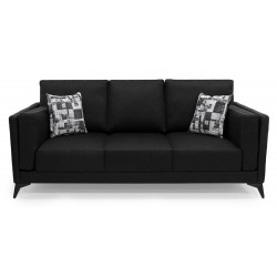 Burbank Sofa 3+2+1 Black Fabric