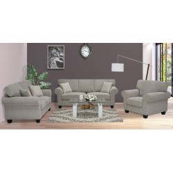 Vixon Sofa 3+2+1 Beige Color Fabric