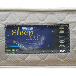 Sleep On It Silver Single White Gold Fabric 90x190 cm