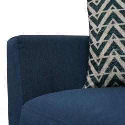 Loft 1 Seater in Blue Col Fabrics