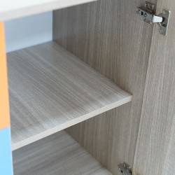 Zermatt Chest of Drawers With 1 Door in Melamine MDF