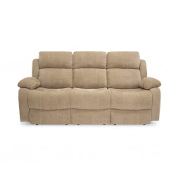 Sabella 3 Seater Reclining Sofa Camel Color Fabric