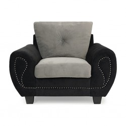 Isllington Accent Chair Oakley Black Fabric