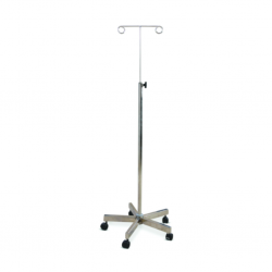 Infusion Stand 2 HK SS 5 Castors Std