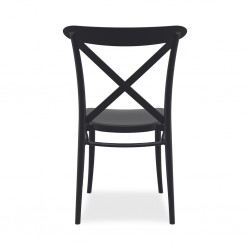 Siesta Cross Chair Black Ref 254