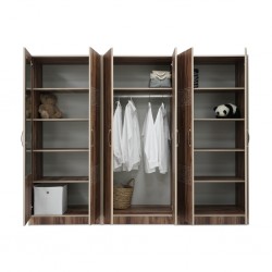 Marlo Wardrobe 6 Doors Sapphire Oak