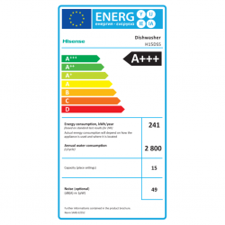 Hisense H15DSS Dishwasher