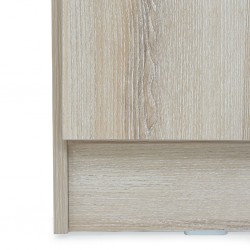 Elsa Wardrobe 2 Doors Oak MDF with hanger