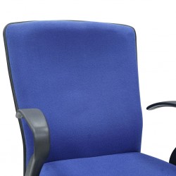 Paris Chair With Armrest Blue Fabric