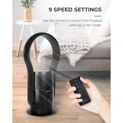 Mistral MBFAP250 Blade Free Table Fan with Air Purifier & Remote Control