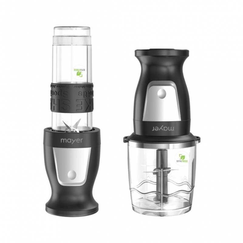 Mayer MMBC19 Mini Black Blender + Chopper