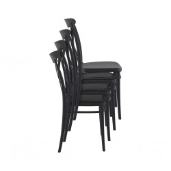 Siesta Cross Chair Black Ref 254