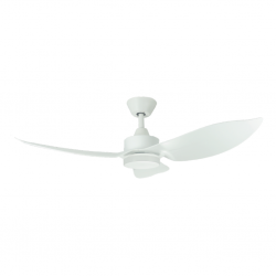 D'Fan by Mistral SPACE46-WH 46” White Ceiling Fan With LED Light & Remote Control