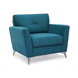 Loft 1 Seater in Turquoise Col Fabrics