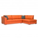 Delta Sofa Corner in Paprika Col Fabric