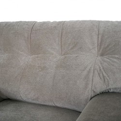 Albie 3 Seater in Pale Brown Col Fabric