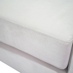 Marco Sofa Corner Silver Grey Fabric W/12 Cushions