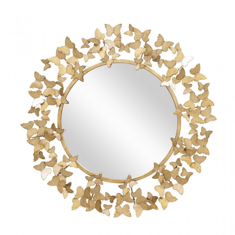 Wall Mirror Round Diameter 90 cm Metal - Gold Finish JC-MN6202