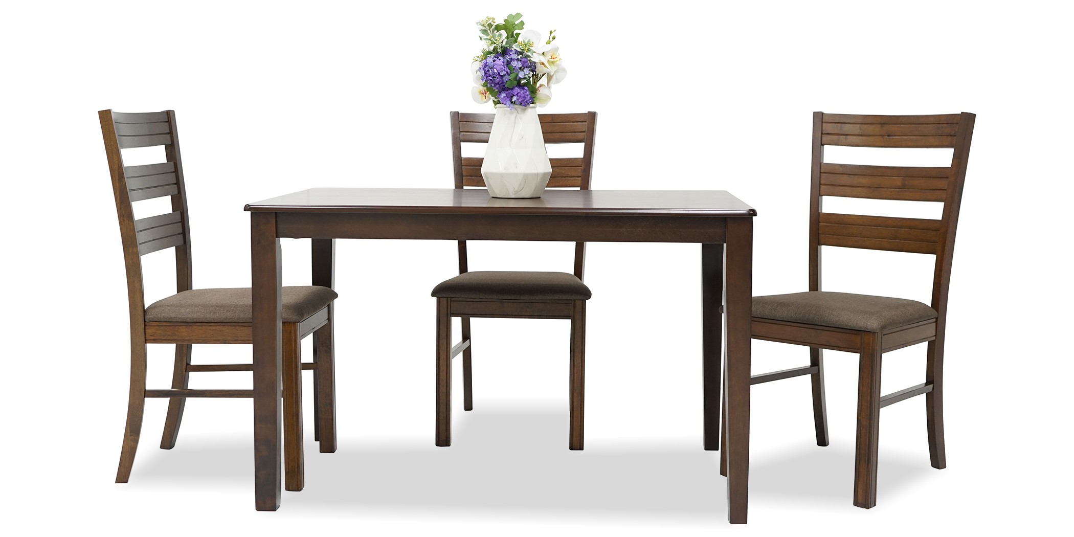 Grace Table and 4 Chairs Dirty Oak Rubberwood