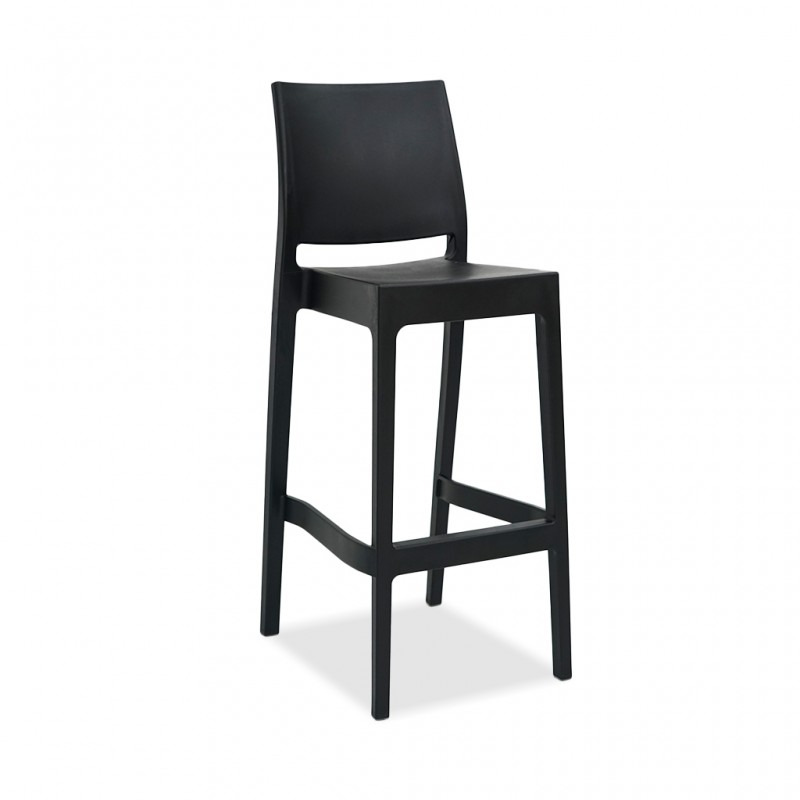 Siesta Maya Bar Stool Black 75cm Ref 099