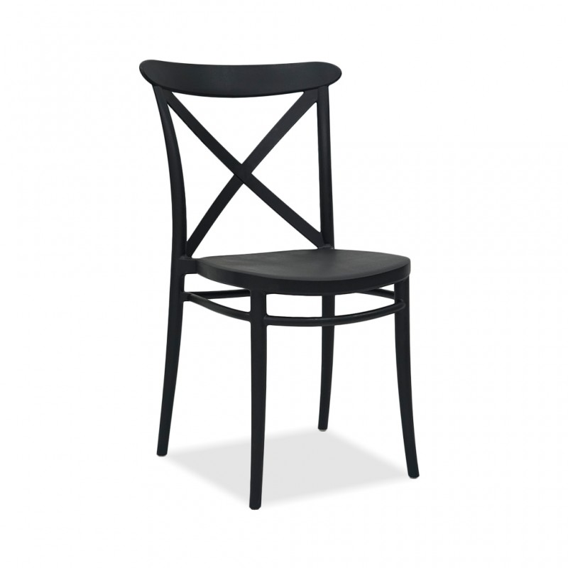 Siesta Cross Chair Black Ref 254