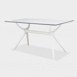 Siesta Air Table Top & Air Leg White 80x140cm