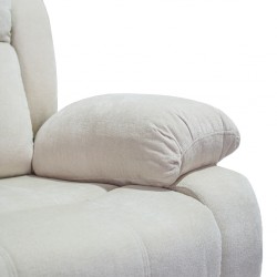 Sabella LVST Reclining Ivory Color Fabric