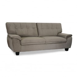 Albie 3 Seater in Pale Brown Col Fabric