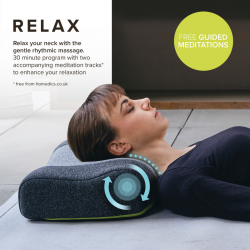 Homedics ZEN-1000-EU Zen Neck Meditation Pillow Rechargeable 3YW