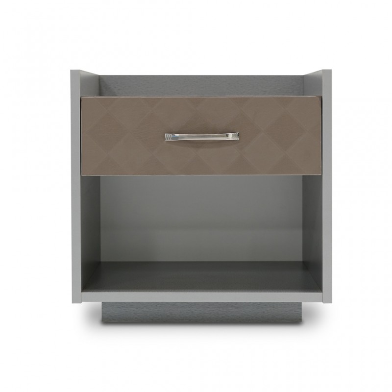 Malone Night Table MDF Grey & Cappucino