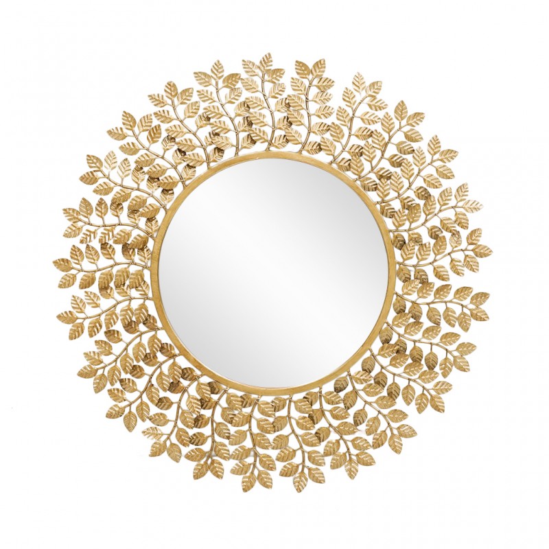 Wall Mirror Round Diameter 90 cm Metal - Gold Finish JC-MN6201