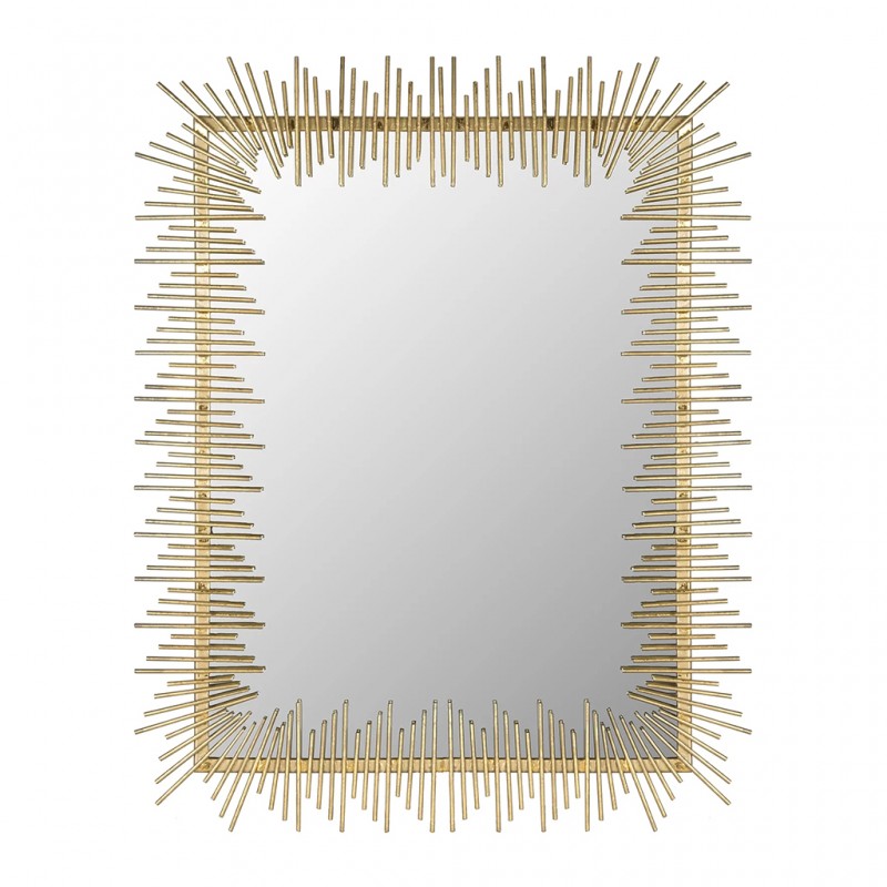 Wall Mirror in Metal Silver Finish W80xH120 cm Wall Mirror in Metal Silver Finish W80xH120 cm
