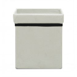 Foldable Storage Pouff grey