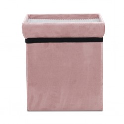 Foldable Storage Pouff rose