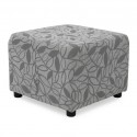 Picasso Ottoman Pattern Grey Fabric