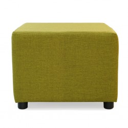 Picasso Ottoman in Plain Mustard Fabric