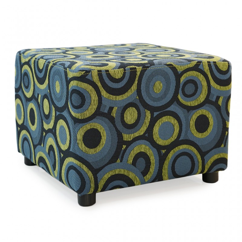 Picasso Ottoman Pattern Mustard Fabric