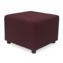 Picasso Ottoman in Plain Purple Fabric