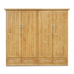 Aetna Wardrobe 4 Doors Pine Wood
