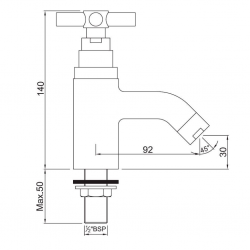 Solo Bassin Tap SOL-CHR-6011