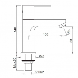 Fonte Basin Tap FON-CHR-40011