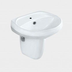 Solo Wall Hung Basin SLS-WHT-6801 + SLS-WHT-6305