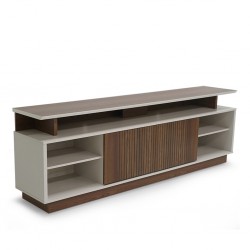 Leblon Low TV Cabinet Freijo/Off White