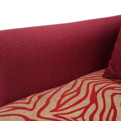 Amy Sofa Bed Red Col Polyester Fabric