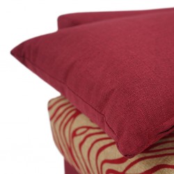 Amy Sofa Bed Red Col Polyester Fabric