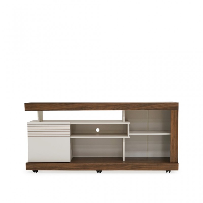 Gramado Low TV Cabinet Off White/Walnut PB Gramado Low TV Cabinet Off White/Walnut PB