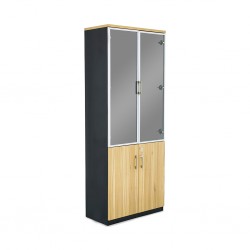 Stellar Hosta Filing Cabinet Light Brown & Black PP