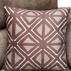 Maurizio 2 Seater Brown Col Fabric