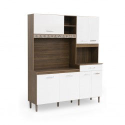 Yara 160 cm Kitchen Unit Rustic Evora/Off White